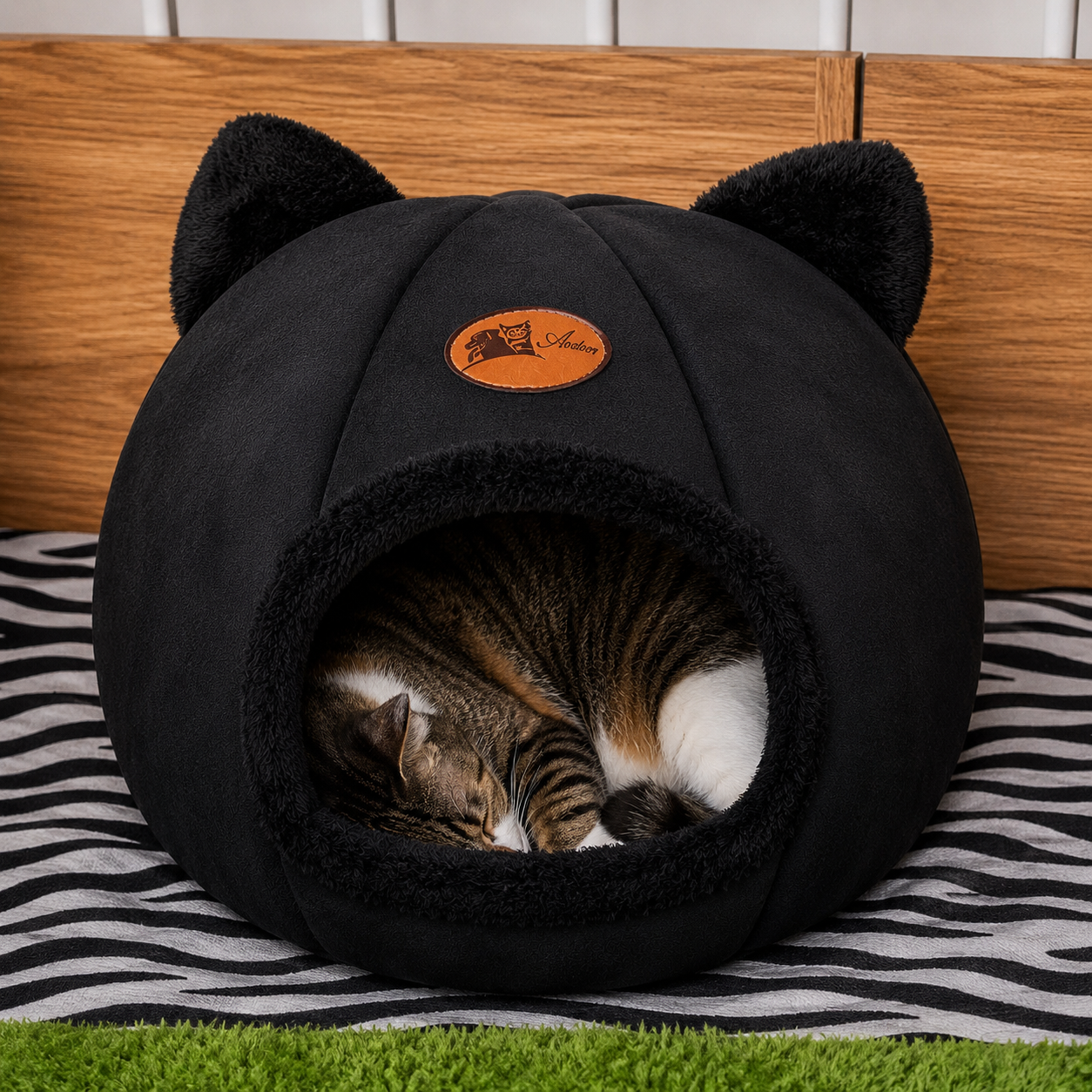 Cat resting in the Royal Cats cave